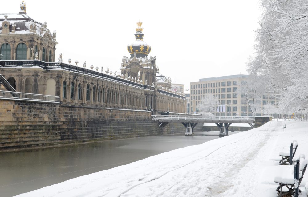 Winterspaziergang durch Dresdens schönes Altstadt - das war in diesem Winter leider Mangelware. Foto: Juliane Zönnchen
