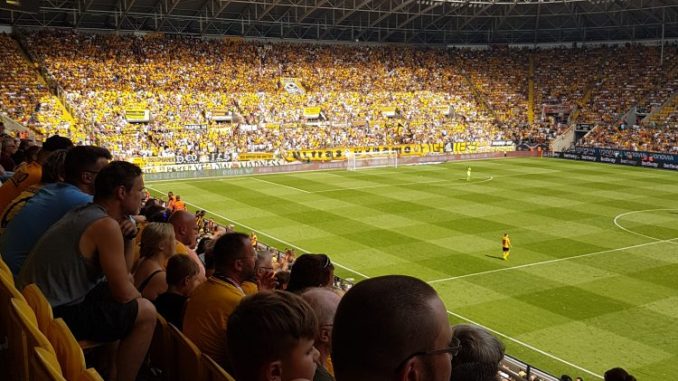 Am 21. Mai trifft die SG Dynamo Dresden im DDV Stadion auf Arminia Bielefeld. Foto: F. Sommer