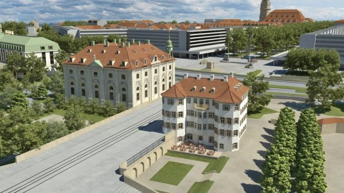 So könnte das Narrenhäusel wieder errichtet werden. Visualisierung: Neumarkt-Dresden.de
