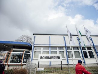 Der Werkseingang vom Waggonhersteller Bombardier in Görlitz. Foto: Oliver Killig/Archiv