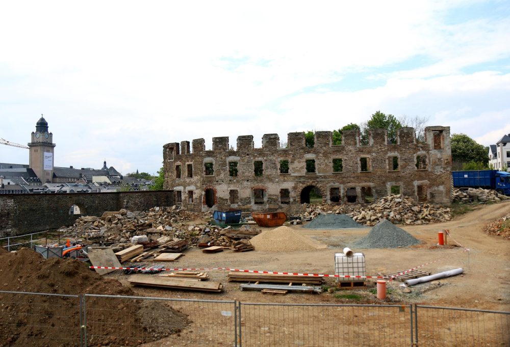 Die Ruine des Plauener Schlosses. Foto: Claudia Drescher/dpa-Zentralbild