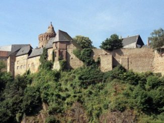 Die Burg Mildenstein mit dem Herrenhaus (Mitte) in Leisnig. Foto: Wolfgang Kluge/Archiv