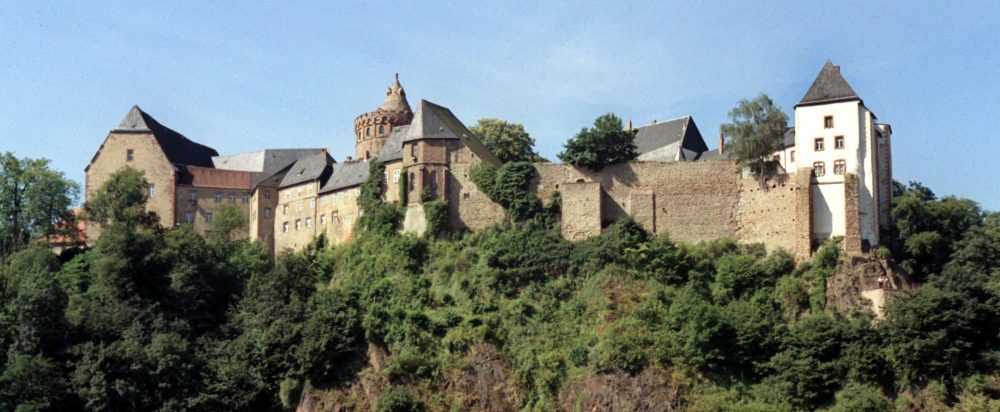 Die Burg Mildenstein mit dem Herrenhaus (Mitte) in Leisnig. Foto: Wolfgang Kluge/Archiv