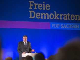 Der Vorsitzende der sächsischen FDP, Holger Zastrow. Foto: Alexander Prautzsch/Archiv