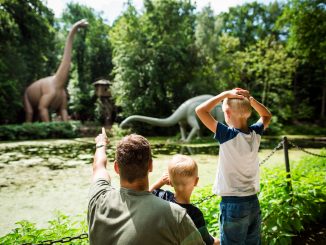 Im Saurierpark können kleine Entdecker jede Menge erleben. Foto: Tobias Ritz