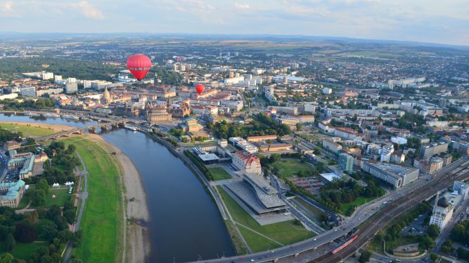 Blick über die Elbe in Dresden. (Foto: Sophia Reuther)