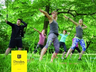 Bewegungsmangel gemeinsam entgegen wirken: Bei Fit im Park in Dresden. Foto: Landeshauptstadt Dresden