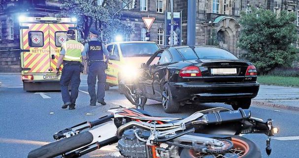 Verkehrsunfälle mit Beteiligung von Zweirädern enden auch in Dresden meistens mit Schwerverletzten. Foto: Roland Halkasch