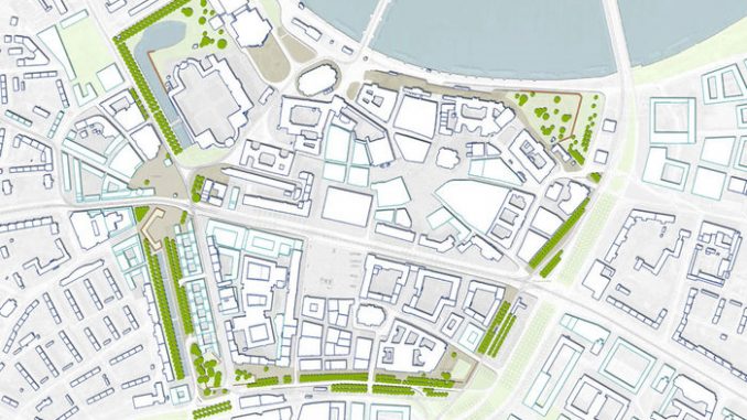 So soll sich der Westliche Promenadenring in Dresden entwickeln. Foto: Amt für Geodaten und Kataster und Stadtplanungsamt, Rahmenplan Promenadenring