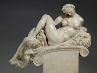 Giambologna, nach Michelangelo: Die Nacht, Florenz vor 1574, Alabaster, Skulpturensammlung Foto: SKD, Hans-Peter Klut