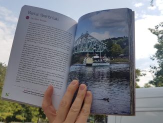 Orte in Dresden, die einfach glücklich machen. Alle in einem Buch. Foto: F. Sommer