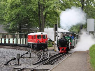 Am Wochenende kann man die Dresdner Parkeisenbahn erleben. Foto: PR