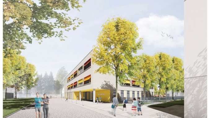 Schultradition seit 1869: Das Gymnasium Cotta wird umfassend saniert. Visualisierung: IPROconsult GmbH