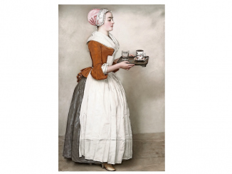 Liotard, Jean-Etienne: Das Schokoladenmädchen; um 1744-45, Pastell auf Pergament 82,5x52,5 cm SKD Gemäldegalerie Alte Meister Dresden, AM-P-161 Foto: Herbert Boswank