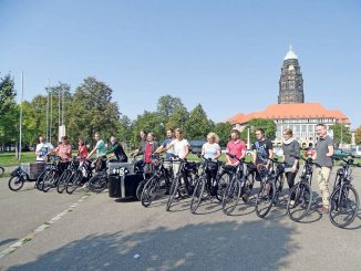 Auch die Landeshauptstadt Dresden fährt E-Bike. (Foto: LHD)