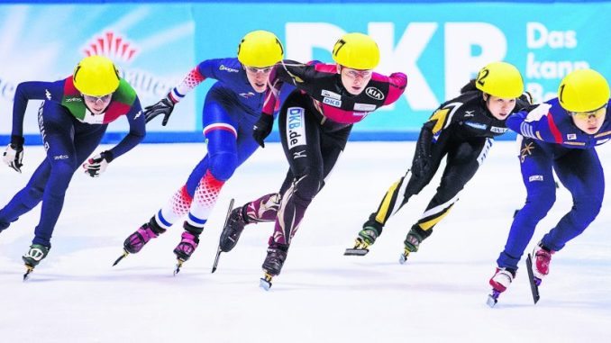 Die Dresdner Short Tracker freuen sich schon auf den Weltcup-Azuftritt auf heimischem Eis.