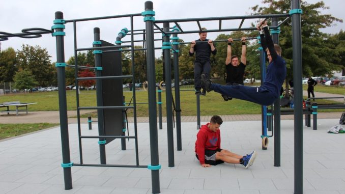 Neue Fitnessanlage im Sportpark Ostra