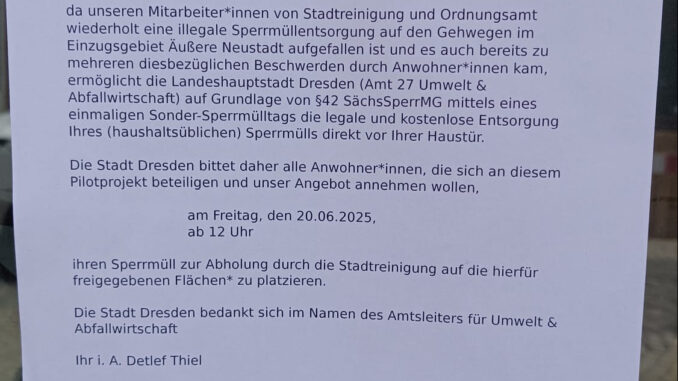 Sperrmüll-Aushang_gefälscht Sperrmüll Fake