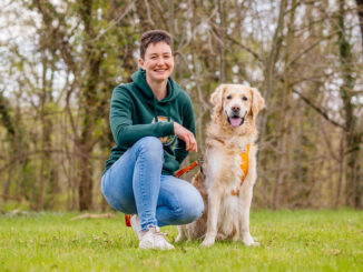 Waldbaden mit Hund